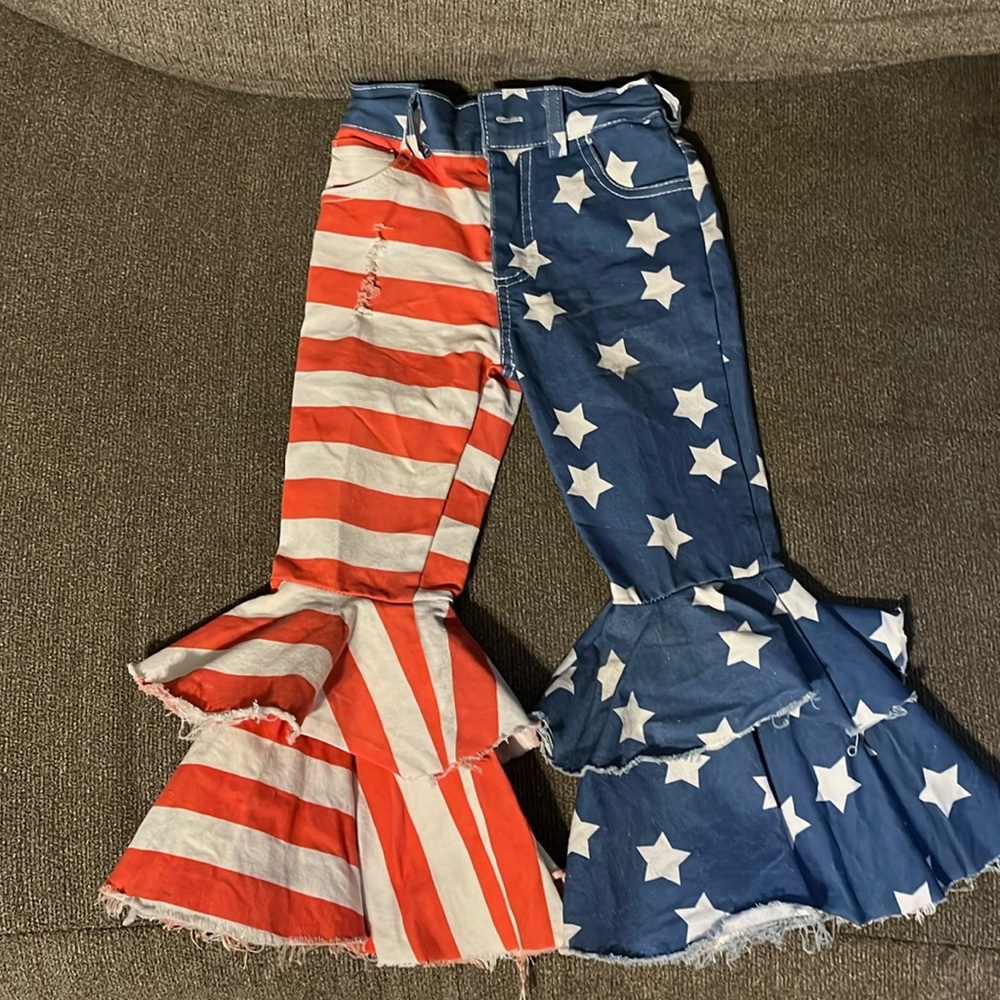 Toddler American Flag bell bottom